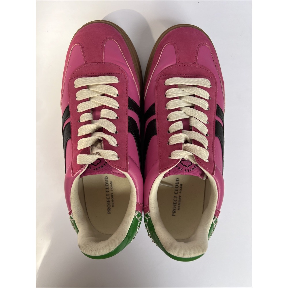 Project Cloud Memory Foam Womens Sneakers Pink Green Black Size 7 EU 37.5 - Picture 3 of 16